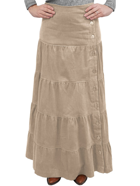 Danette tiered corduroy maxi skirt anthropologie online