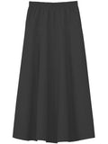 Girl's Ultra Soft Lightweight Denim Fit and Flare A-Line Maxi Skirt 4 to 18 years old