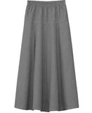 Girl's Ultra Soft Lightweight Denim Fit and Flare A-Line Maxi Skirt 4 to 18 years old