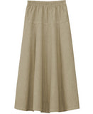 Girl's Ultra Soft Lightweight Denim Fit and Flare A-Line Maxi Skirt 4 to 18 years old