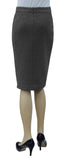 Women's Tapered Fit Stretch Melange Ponte Pencil Skirt