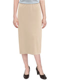 Women's Basic Modest 26" Below the Knee Length Stretch Knit Straight Skirt