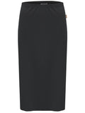 Women's Basic Modest 26" Below the Knee Length Stretch Knit Straight Skirt