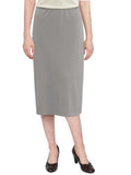 Women's Basic Modest 26" Below the Knee Length Stretch Knit Straight Skirt