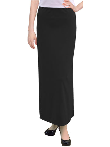 Women's Basic Modest 37" Ankle Length Stretch Knit Straight Skirt