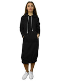 Super Comfy Hoodie Sweatshirt Bubble Modest Dress Black