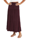 Women's Tiered Boho Midi Skirt