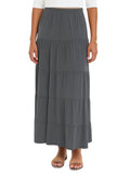 Women's Tiered Boho Midi Skirt