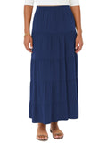 Women's Tiered Boho Midi Skirt