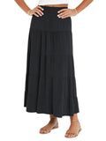 Women's Tiered Boho Midi Skirt