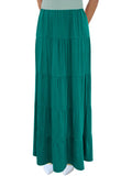 Women's Tiered Boho Maxi Skirt
