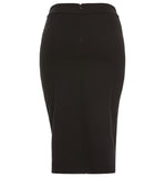 Women's Tapered Fit Stretch Ponte Pencil Skirt