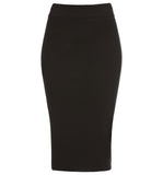 Women's Tapered Fit Stretch Ponte Pencil Skirt