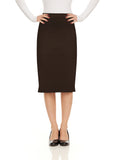 Women's Tapered Fit Stretch Ponte Pencil Skirt