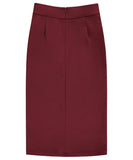 Women's Tapered Fit Stretch Ponte Pencil Skirt