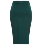 Women's Tapered Fit Stretch Ponte Pencil Skirt