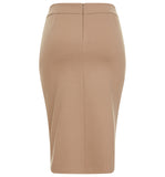 Women's Tapered Fit Stretch Ponte Pencil Skirt