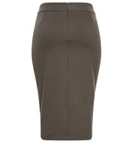 Women's Tapered Fit Stretch Ponte Pencil Skirt