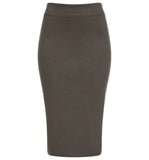 Women's Tapered Fit Stretch Ponte Pencil Skirt