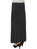 Women's Faux Pocket Ankle Length Long Maxi Skirt