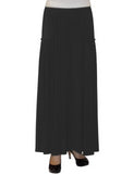 Women's Faux Pocket Ankle Length Long Maxi Skirt