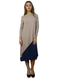 Women's Layered Asymmetrical Midi Dress