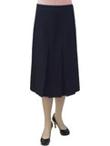 Women's 4" Narrow Box Pleated Below the Knee Length Skirt