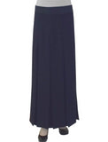 Women's 4" Wide Box Pleated Ankle Length Long Maxi Skirt