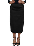 Baby'O Women's Basic Lightweight Below the Knee Midi Length Corduroy Straight Skirt