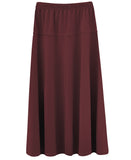 Girl's Stretch Knit Fit and Flare A-Line Maxi Skirt