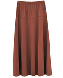 Girl's Stretch Knit Fit and Flare A-Line Maxi Skirt
