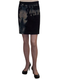 Women's Tie Dye Stretch Denim Skirt