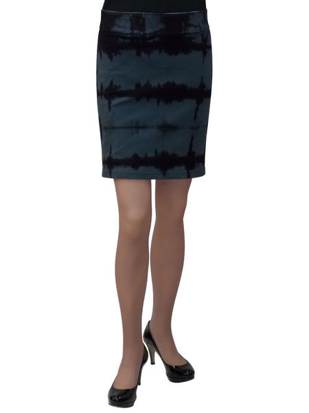 Women's Tie Dye Stretch Denim Skirt