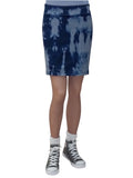 Women's Tie Dye Stretch Denim Mini Skirt