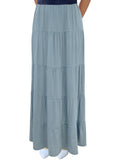 Women's Tiered Boho Maxi Skirt