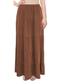 Women's Tiered Boho Maxi Skirt