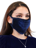 Baby O Velvet Women's Face Mask Covering Washable Reusable Elegent Dress Made In The USA