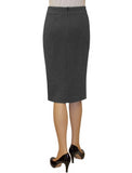 Women's Tapered Quilted Pattern Pencil Skirt