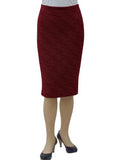 Women's Tapered Boucle Knit Pencil Skirt
