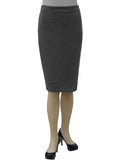 Women's Tapered Fit Stretch Melange Ponte Pencil Skirt