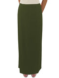 Women's Basic Modest 37" Ankle Length Long Stretch Knit Straight Skirt