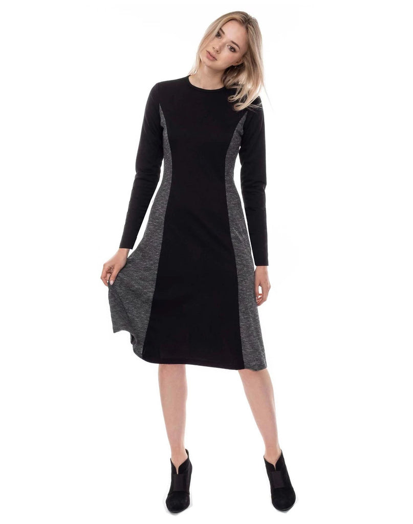 Baby'O Women's Fit and Flare Panel Dress Baby'O Women's Fit and Flare Panel Dress