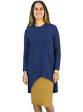 Women's Layered Hi-Lo Pencil Midi Dress