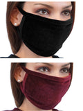 Baby O Velvet Women's Face Mask Covering Washable Reusable Elegent Dress Made In The USA