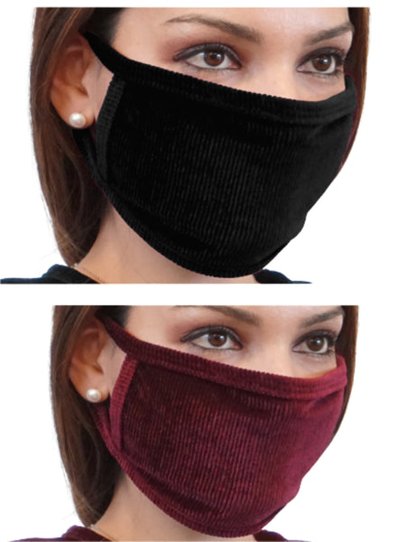 Baby O Velvet Women's Face Mask Covering Washable Reusable Elegent Dress Made In The USA