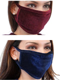 Baby O Velvet Women's Face Mask Covering Washable Reusable Elegent Dress Made In The USA